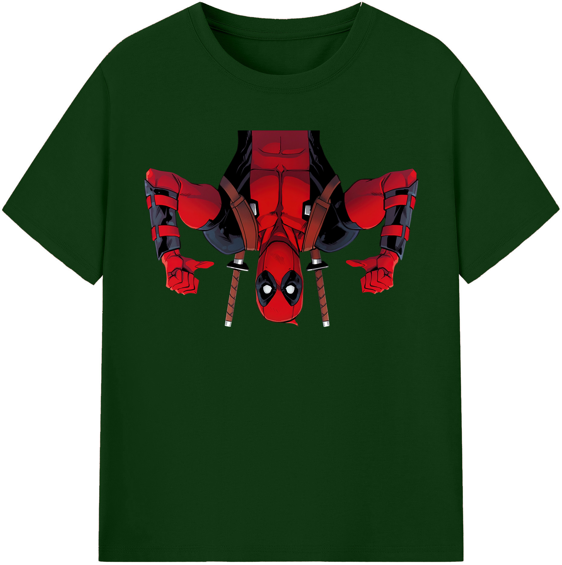 （画像用） Deadpool デッドプール 綿100％半袖Tシャツ（フロントプリント）